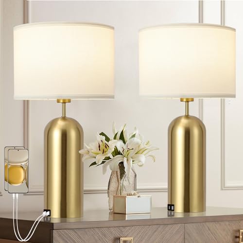 Gold Lamps Set of 2 Touch Control 3 (2 Count)