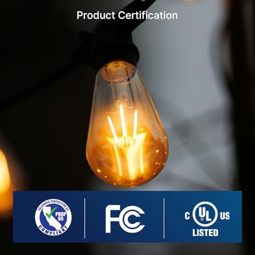 LED Edison Bulbs 60W Equivalent (4 Count)