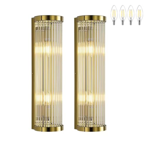 Crystal wall sconces