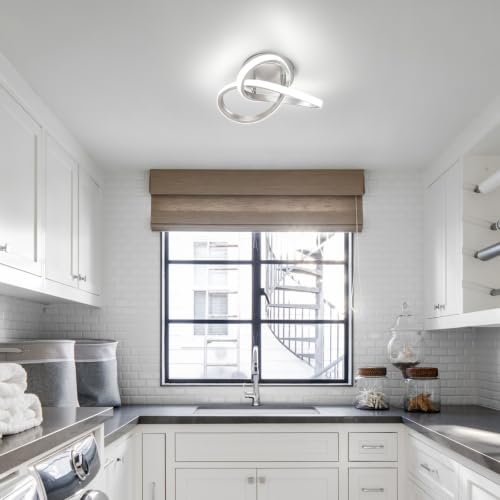 Hallway Light Acrylic Modern LED Ceiling Light Fixtures Cool White 6000K Close to Ceiling Lights for Bedroom