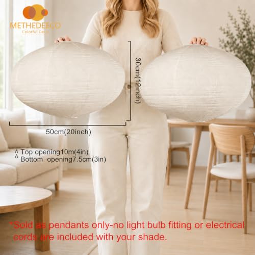 Oval Hanging Lamp Shades (2 Count)
