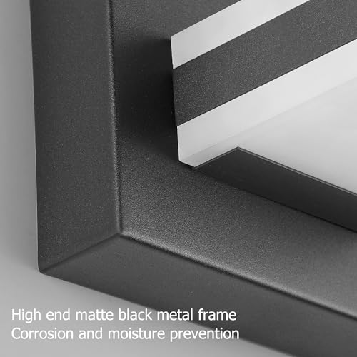 LED Dimmable Black Vanity Light Over Mirror