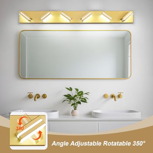 Modern LED Gold Acrylic Bathroom Lights Fixtures 6
