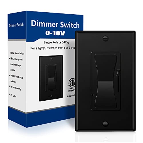 Black 0 10V LED Dimmer Switch
