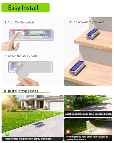 Blue Solar Step Lights (4 Count)