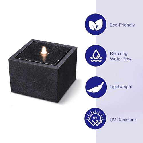 12.79” H Outdoor Water Fountain Made with Eco
