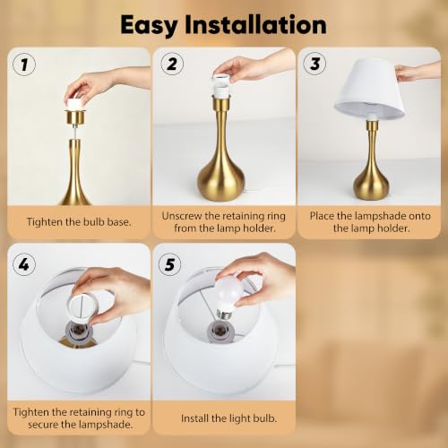 Touch Table Lamp for Bedroom Set of 2 (2 Count)
