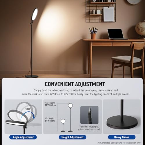 Basics 12" 24W Large Ring Light w 68" Stand