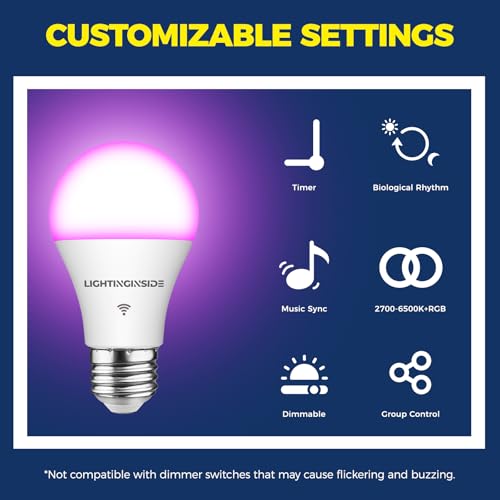 Smart Light Bulb Work with Alexa (2 Count)