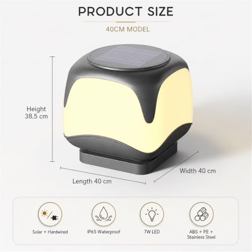 Modern Solar Outdoor Pillar Lamp
