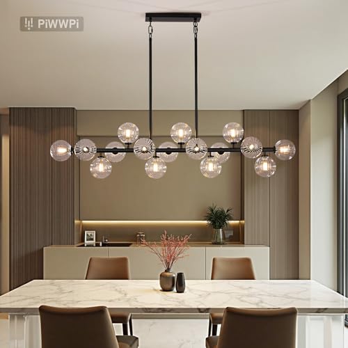 Large Linear Chandeliers for Dining Room Kitchen Island
