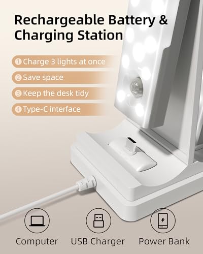3 Pack Under Cabinet Lighting with Charging Station (3 Count)