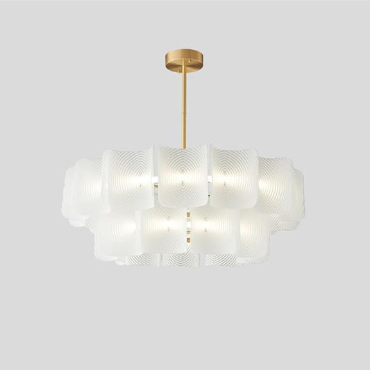 LED Wabi-sabi Style Living Room, Light Luxury Full Copper Decorative Bedroom Study Sample Lamps and Lanterns,Double,90cm (Double 90cm)
