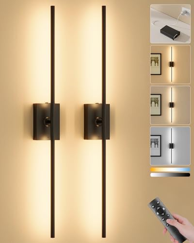 Battery Operated Wall Sconces Set of 2 (2 Count)