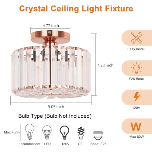Crystal Ceiling Light