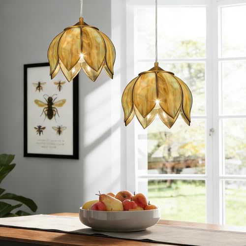 Brass Glass Ceiling Pendant Light