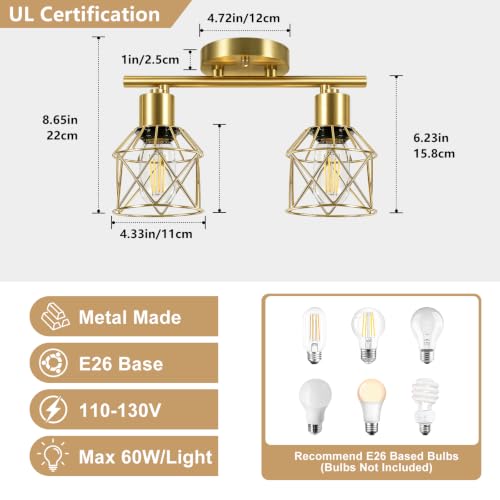 2 Lights Kitchen Track Lighting Ceiling