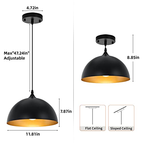 Farmhouse Pendant Lighting for Kitchen Island (2 Count)