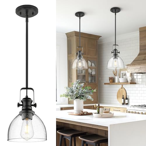 7.5" Black Pendant Lights Kitchen Island