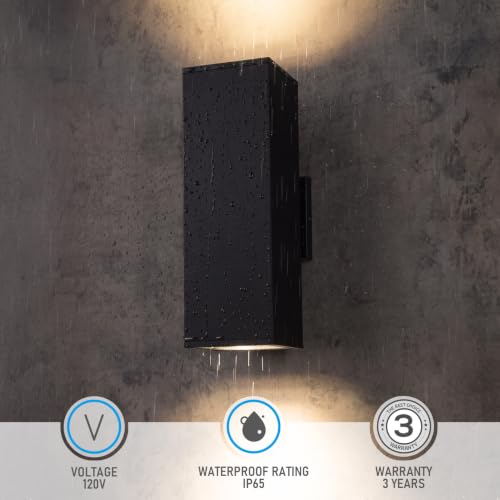 2 Pack 18" Outdoor Rectangular Wall Light (2 Count)