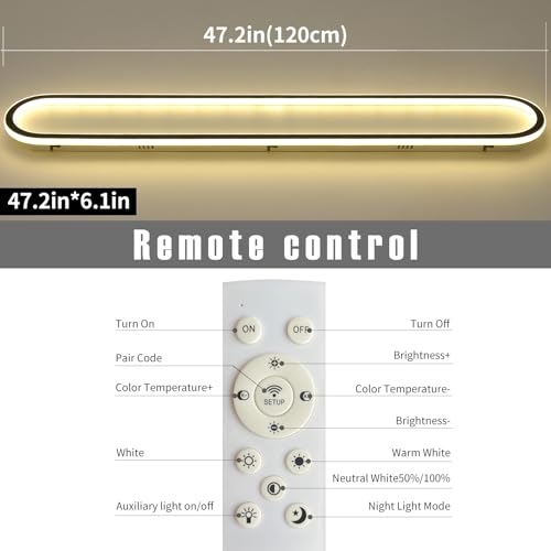 47”Flush Mount CeilingLight