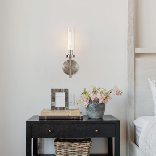 Brushed Nickel Wall Sconces Set of 2 (2 Count)