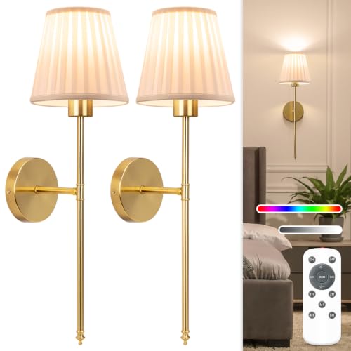 Battery Operated Wall Sconce Set of 2 (2 Count)