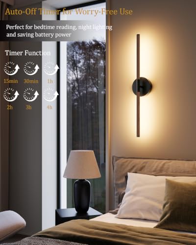 40" Battery Operated Wall Sconce Set of 2