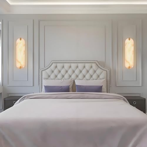 19in Alabaster Wall Sconces