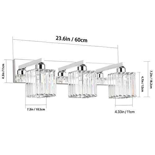 Vanity Light Fixtures Crystal Bathroom Lighting Fixtures Chrome Vanity Light for Bathroom