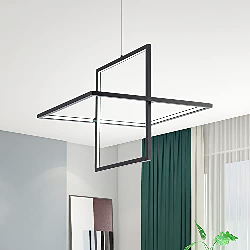 Modern LED Chandelier Square Pendant Light
