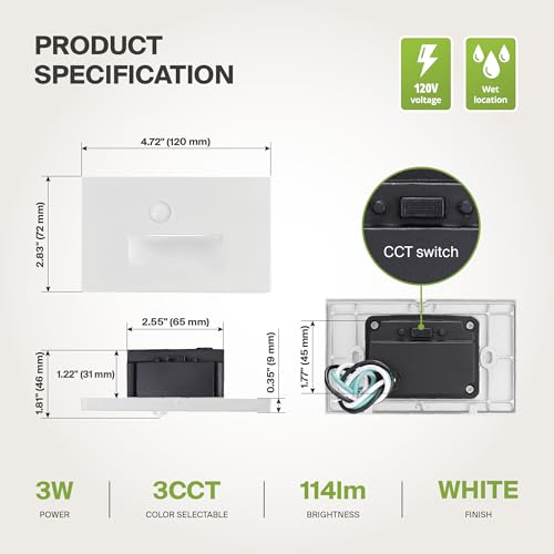 LED Recessed Step Light Fixture