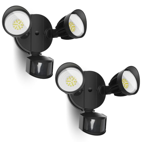 2 Pack LED Security Light Motion Sensor Outdoor Lights