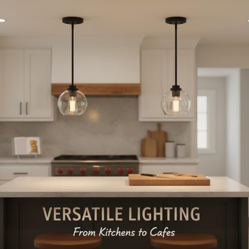 Black Globe Pendant Light