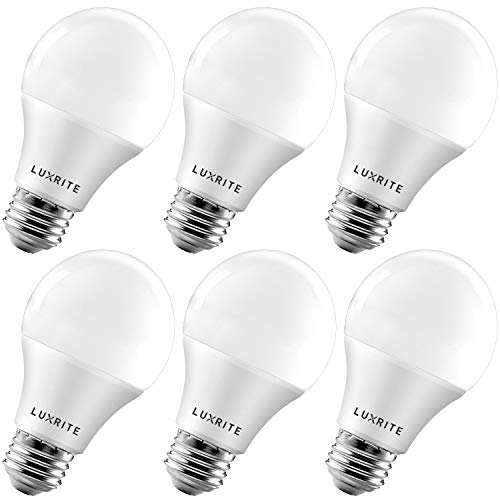 A19 LED Light Bulb 60W Equivalent 800LM (6 Count)