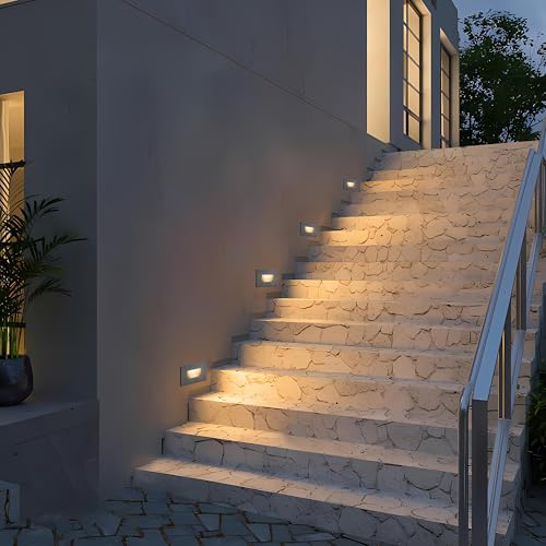 Stair Lights Indoor LED Step Lights Outdoor (4 Count)