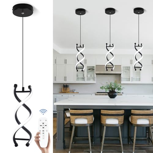 Spiral Led Pendant Light Fixtures