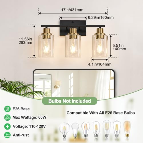 3 Light Bathroom Light Fixtures