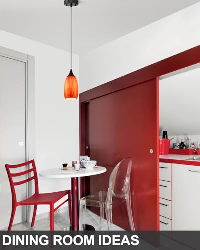 Vintage Art Orange Pendant Lighting