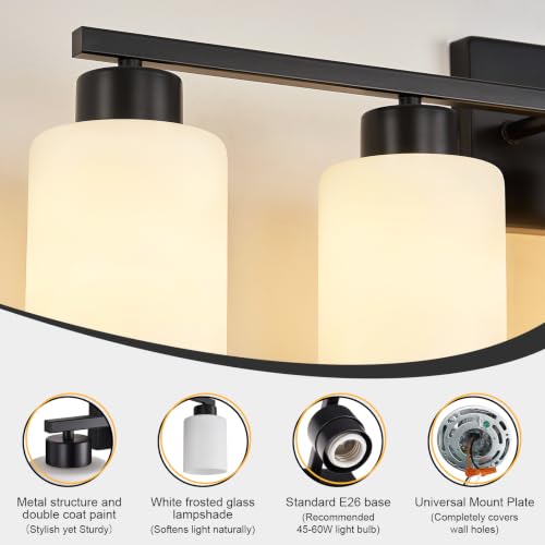 Black Bathroom Light Fixtures Vanity Lights Over Mirror