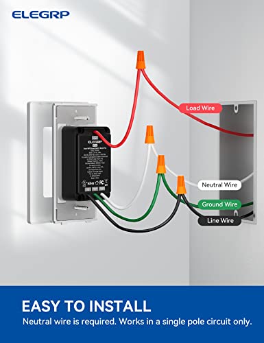 Single Pole Smart Dimmer Light Switch DPR10 (2 Count)
