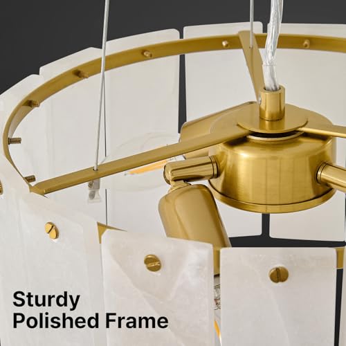 11.8" Small Alabaster Chandelier