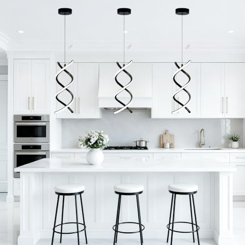 Spiral Led Pendant Light Fixture