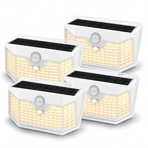 120 LED Solar Lights Outdoor Motion Sensor (4 Count)