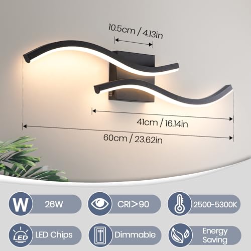 2 Packs Bathroom Vanity Light Fixture