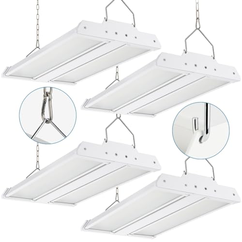 4 Pack High Bay LED Shop Light 150W 21000LM 5000K Daylight (4 Count)