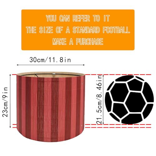 bamboo lamp shade with modern decorative red &black stripe