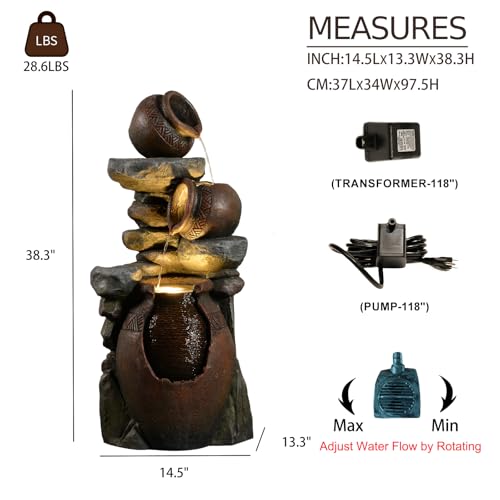 Garden Water Fountain Outdoor Decor