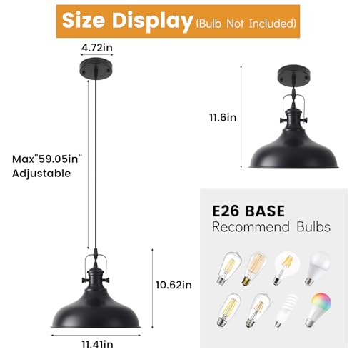Farmhouse Pendant Lights (2 Count)