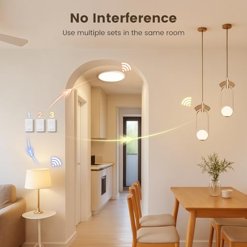 Wireless Light Switch and Receiver Kit